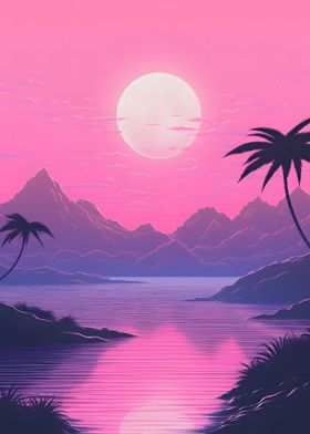 Vaporwave Landscape