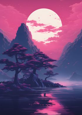 Vaporwave Landscape