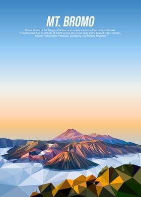 Mt Bromo Lowpolyart