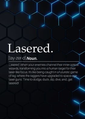 Lasered gaming definition