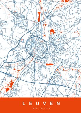 MAP LEUVEN BELGIUM