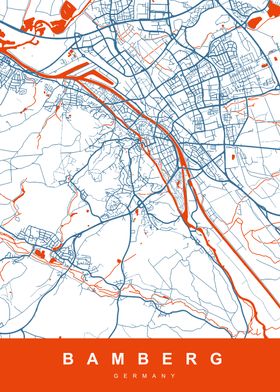 MAP BAMBERG GERMANY