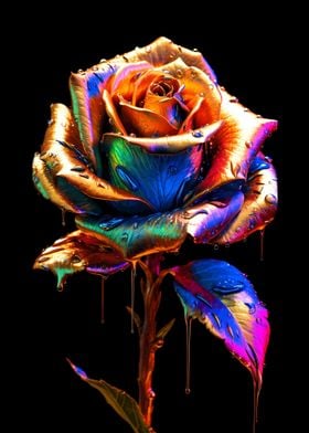 Beautiful Rainbow Flower