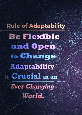 Rule of Adaptability