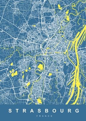 MAP STRASBOURG FRANCE