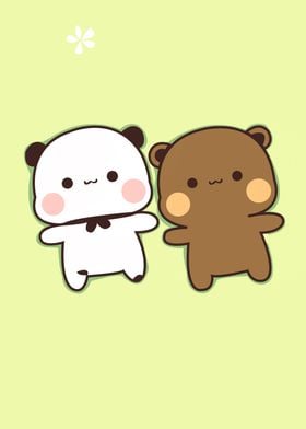 two cute bears