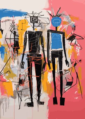 Abstract Figure Man Woman 