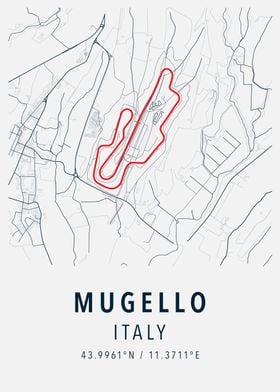 mugello simple track print