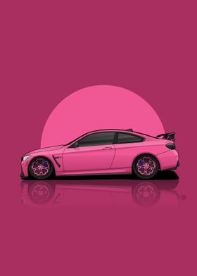 Art BMW M4 F82 PINK