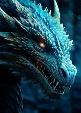 Blue Dragon Head