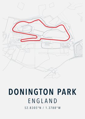 donington park simple map