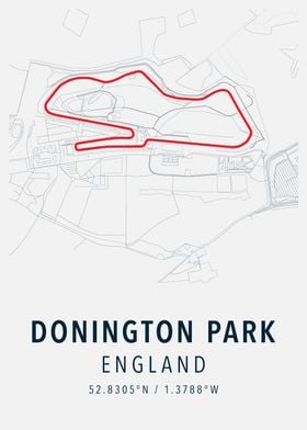 donington park simple map