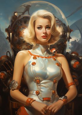 Futuristic Blonde Girl