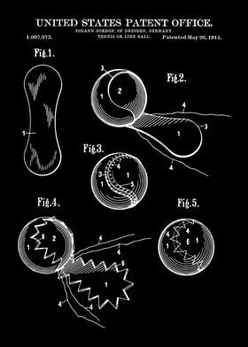 Tennis ball patent