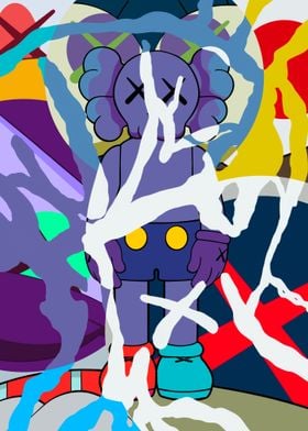 Abstract kaws