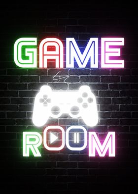 game room neon