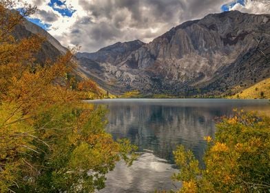 Autumn forest with Lake