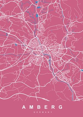 MAP AMBERG GERMANY