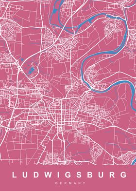 MAP LUDWIGSBURG GERMANY