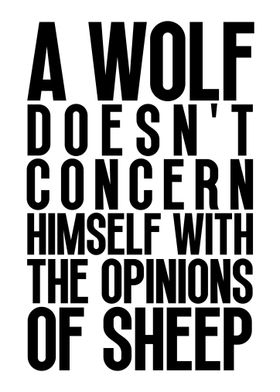 Wolf Motivation Quote