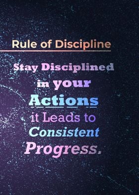 Rule of Discipline