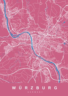 MAP WURZBURG GERMANY