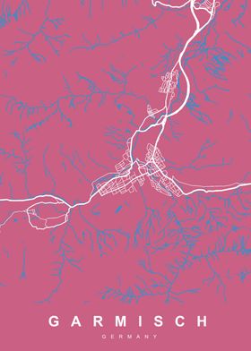 MAP GARMISCH GERMANY