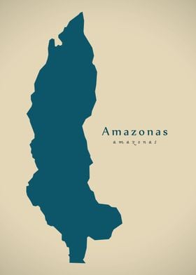 Amazonas Peru region map