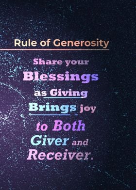 Rule of Generosity