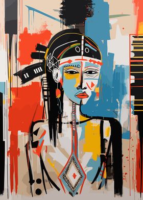 Tribal American Woman Art