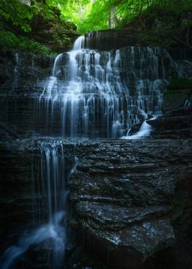 Waterfall in forest