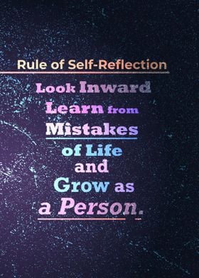 Rule of Self Reflection