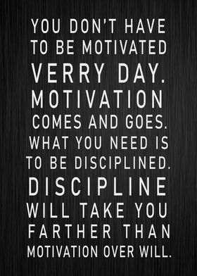 motivation vs discipline