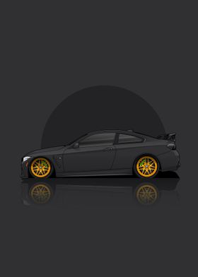 Art Car BMW M4 F82 BLACK