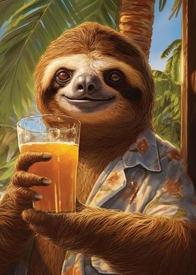 Tropical Vacation Sloth