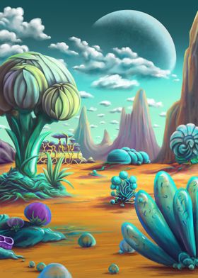 Alien World Landscape 2