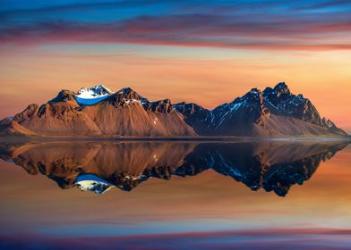 Mountains with a lake