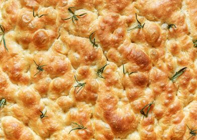 Focaccia bread background