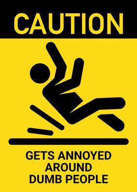 CAUTION DUMB PEOPLE 2