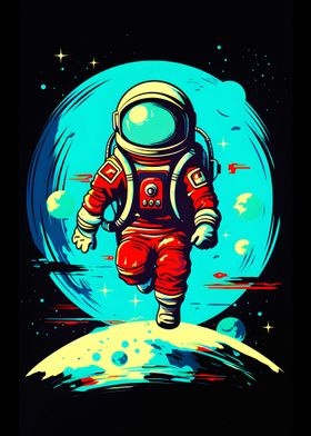 Red Space Suit