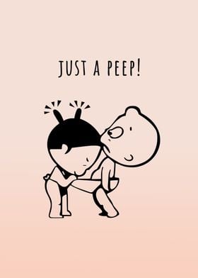 Just a peep Funny