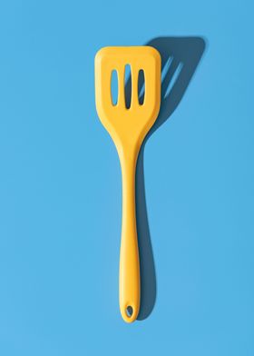 Yellow silicon spatula