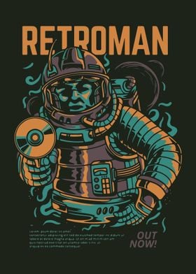 Retroman Illustration