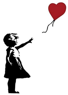 Girl with Red Balloons