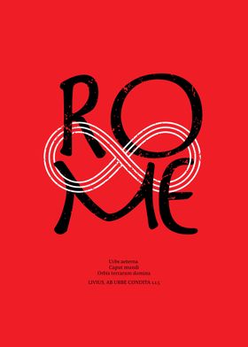 Rome Typography Poster