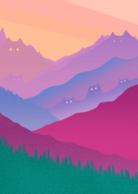 Mountains Cats