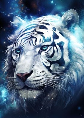 Blue Cosmic Tiger