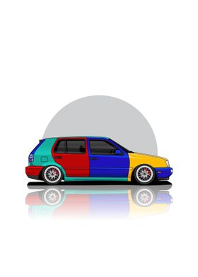 Art Car Volkswagen Mk3