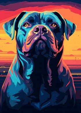 Cane Corso Abstract