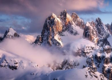 Snow mountain switzerland